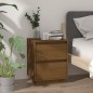 vidaXL Mesitas de noche 2 uds madera de pino marrón miel 40x35x50 cm vidaXL Mesitas de noche 2 uds madera de pino marrón miel 40x35x50 cm