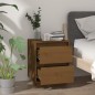 vidaXL Mesitas de noche 2 uds madera de pino marrón miel 40x35x50 cm vidaXL Mesitas de noche 2 uds madera de pino marrón miel 40x35x50 cm