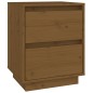 vidaXL Mesitas de noche 2 uds madera de pino marrón miel 40x35x50 cm vidaXL Mesitas de noche 2 uds madera de pino marrón miel 40x35x50 cm