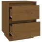 vidaXL Mesitas de noche 2 uds madera de pino marrón miel 40x35x50 cm vidaXL Mesitas de noche 2 uds madera de pino marrón miel 40x35x50 cm