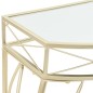 vidaXL Mesa auxiliar estilo francés metal 82x39x76 cm dorada vidaXL Mesa auxiliar estilo francés metal 82x39x76 cm dorada