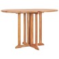 vidaXL Set de comedor de jardín plegable 5 piezas madera maciza teca