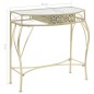 vidaXL Mesa auxiliar estilo francés metal 82x39x76 cm dorada vidaXL Mesa auxiliar estilo francés metal 82x39x76 cm dorada