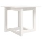 vidaXL Mesa de centro de madera maciza de pino blanco 50x50x45 cm