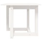vidaXL Mesa de centro de madera maciza de pino blanco 50x50x45 cm