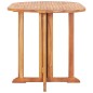 vidaXL Set de comedor de jardín plegable 5 piezas madera maciza teca