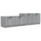 vidaXL Mueble de TV madera contrachapada gris Sonoma 158,5x36x45 cm vidaXL Mueble de TV madera contrachapada gris Sonoma 158,5x36x45 cm