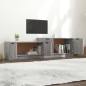 vidaXL Mueble de TV madera contrachapada gris Sonoma 158,5x36x45 cm vidaXL Mueble de TV madera contrachapada gris Sonoma 158,5x36x45 cm