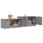 vidaXL Mueble de TV madera contrachapada gris Sonoma 158,5x36x45 cm vidaXL Mueble de TV madera contrachapada gris Sonoma 158,5x36x45 cm