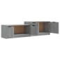 vidaXL Mueble de TV madera contrachapada gris Sonoma 158,5x36x45 cm vidaXL Mueble de TV madera contrachapada gris Sonoma 158,5x36x45 cm