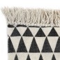 vidaXL Alfombra de algodón Kilim 120x180 cm estampado negro/blanco vidaXL Alfombra de algodón Kilim 120x180 cm estampado negro/blanco