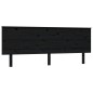 vidaXL Cabecero de cama madera maciza de pino negro 204x6x82,5 cm vidaXL Cabecero de cama madera maciza de pino negro 204x6x82,5 cm