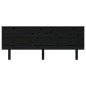 vidaXL Cabecero de cama madera maciza de pino negro 204x6x82,5 cm vidaXL Cabecero de cama madera maciza de pino negro 204x6x82,5 cm