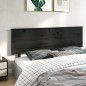 vidaXL Cabecero de cama madera maciza de pino negro 204x6x82,5 cm vidaXL Cabecero de cama madera maciza de pino negro 204x6x82,5 cm