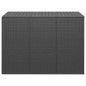 vidaXL Baúl para cojines de jardín ratán PE negro 145x100x103 cm vidaXL Baúl para cojines de jardín ratán PE negro 145x100x103 cm
