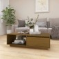 vidaXL Mesa de centro de madera maciza pino marrón miel 110x50x33,5 cm vidaXL Mesa de centro de madera maciza pino marrón miel 110x50x33,5 cm