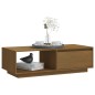 vidaXL Mesa de centro de madera maciza pino marrón miel 110x50x33,5 cm vidaXL Mesa de centro de madera maciza pino marrón miel 110x50x33,5 cm