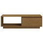 vidaXL Mesa de centro de madera maciza pino marrón miel 110x50x33,5 cm vidaXL Mesa de centro de madera maciza pino marrón miel 110x50x33,5 cm