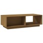 vidaXL Mesa de centro de madera maciza pino marrón miel 110x50x33,5 cm vidaXL Mesa de centro de madera maciza pino marrón miel 110x50x33,5 cm