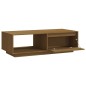 vidaXL Mesa de centro de madera maciza pino marrón miel 110x50x33,5 cm vidaXL Mesa de centro de madera maciza pino marrón miel 110x50x33,5 cm