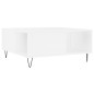 vidaXL Mesa de centro madera contrachapada blanco 80x80x36,5 cm vidaXL Mesa de centro madera contrachapada blanco 80x80x36,5 cm