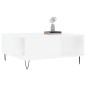 vidaXL Mesa de centro madera contrachapada blanco 80x80x36,5 cm vidaXL Mesa de centro madera contrachapada blanco 80x80x36,5 cm