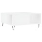 vidaXL Mesa de centro madera contrachapada blanco 80x80x36,5 cm vidaXL Mesa de centro madera contrachapada blanco 80x80x36,5 cm