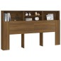 vidaXL Mueble cabecero color marrón roble 180x19x103,5 cm vidaXL Mueble cabecero color marrón roble 180x19x103,5 cm