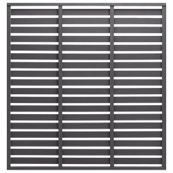 vidaXL Panel de valla de WPC gris 180x180 cm