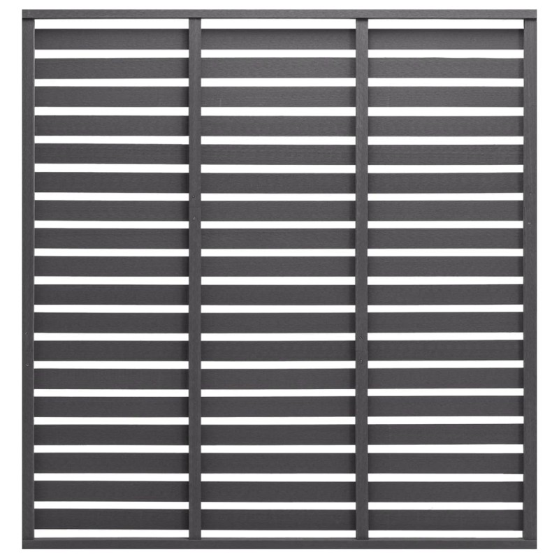 vidaXL Panel de valla de WPC gris 180x180 cm vidaXL Panel de valla de WPC gris 180x180 cm