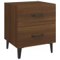 vidaXL Mesita de noche color roble marrón 40x35x47,5 cm vidaXL Mesita de noche color roble marrón 40x35x47,5 cm
