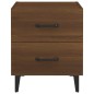 vidaXL Mesita de noche color roble marrón 40x35x47,5 cm vidaXL Mesita de noche color roble marrón 40x35x47,5 cm