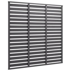 vidaXL Panel de valla de WPC gris 180x180 cm