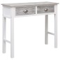 vidaXL Mesa consola de madera gris 90x30x77 cm vidaXL Mesa consola de madera gris 90x30x77 cm