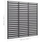 vidaXL Panel de valla de WPC gris 180x180 cm vidaXL Panel de valla de WPC gris 180x180 cm