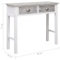 vidaXL Mesa consola de madera gris 90x30x77 cm vidaXL Mesa consola de madera gris 90x30x77 cm