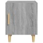 vidaXL Mesitas de noche 2 uds madera contrachapada gris Sonoma