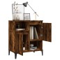 vidaXL Aparador madera contrachapada color roble ahumado 60x35x70 cm vidaXL Aparador madera contrachapada color roble ahumado 60x35x70 cm
