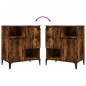 vidaXL Aparador madera contrachapada color roble ahumado 60x35x70 cm vidaXL Aparador madera contrachapada color roble ahumado 60x35x70 cm