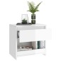 vidaXL Mesitas de noche 2 uds contrachapada blanco brillo 40x30x30 cm vidaXL Mesitas de noche 2 uds contrachapada blanco brillo 40x30x30 cm