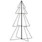 vidaXL Árbol de Navidad 160 LEDs interior y exterior 78x120 cm vidaXL Árbol de Navidad 160 LEDs interior y exterior 78x120 cm
