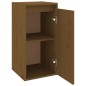 vidaXL Armario de pared madera maciza de pino marrón miel 30x30x60 cm vidaXL Armario de pared madera maciza de pino marrón miel 30x30x60 cm