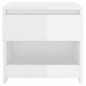 vidaXL Mesitas de noche 2 uds contrachapada blanco brillo 40x30x30 cm vidaXL Mesitas de noche 2 uds contrachapada blanco brillo 40x30x30 cm