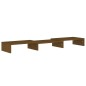 vidaXL Soporte de monitor madera maciza pino marrón miel 80x24x10,5 cm vidaXL Soporte de monitor madera maciza pino marrón miel 80x24x10,5 cm