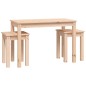 vidaXL Mesas apilables 3 unidades madera maciza de pino vidaXL Mesas apilables 3 unidades madera maciza de pino