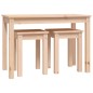 vidaXL Mesas apilables 3 unidades madera maciza de pino vidaXL Mesas apilables 3 unidades madera maciza de pino
