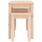 vidaXL Mesas apilables 3 unidades madera maciza de pino vidaXL Mesas apilables 3 unidades madera maciza de pino