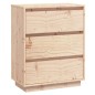 vidaXL Aparador de madera maciza de pino 60x34x75 cm vidaXL Aparador de madera maciza de pino 60x34x75 cm