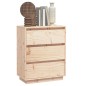 vidaXL Aparador de madera maciza de pino 60x34x75 cm vidaXL Aparador de madera maciza de pino 60x34x75 cm