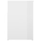 vidaXL Banco zapatero madera contrachapada blanco brillante 80x30x45cm